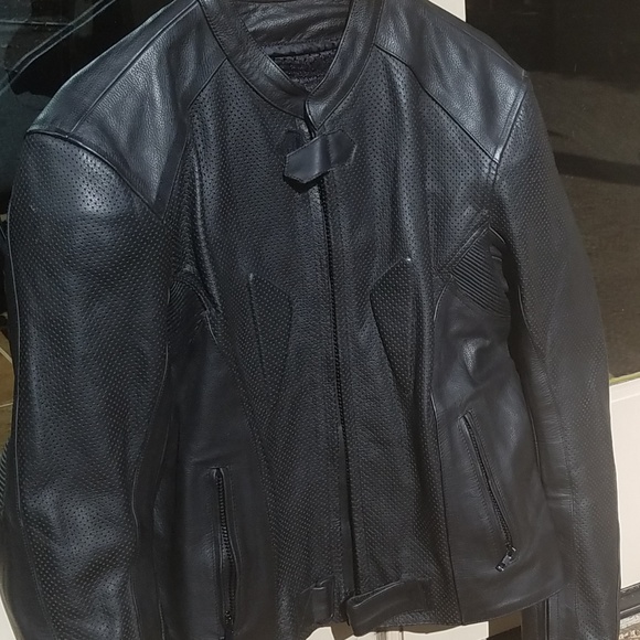 Black RIDENOW motorcycle jacket - womens - Picture 7 of 8